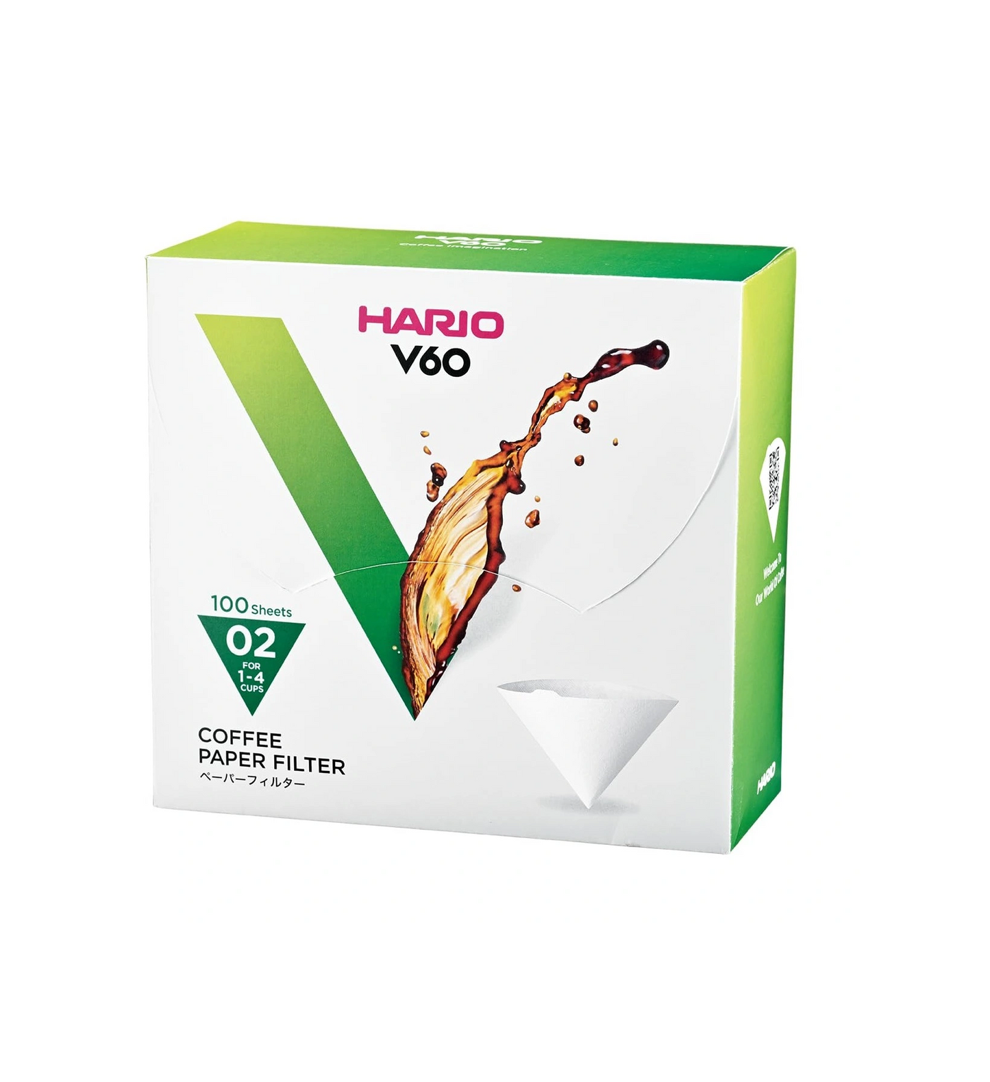 Filtros V60 Nro 2 100 unid blanco en caja - Hario
