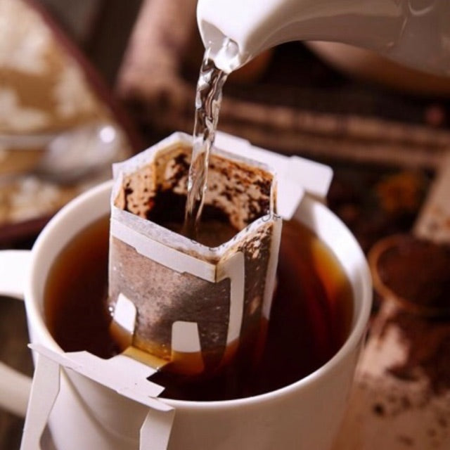 Drip Bag - Filtro con asa blanca para café