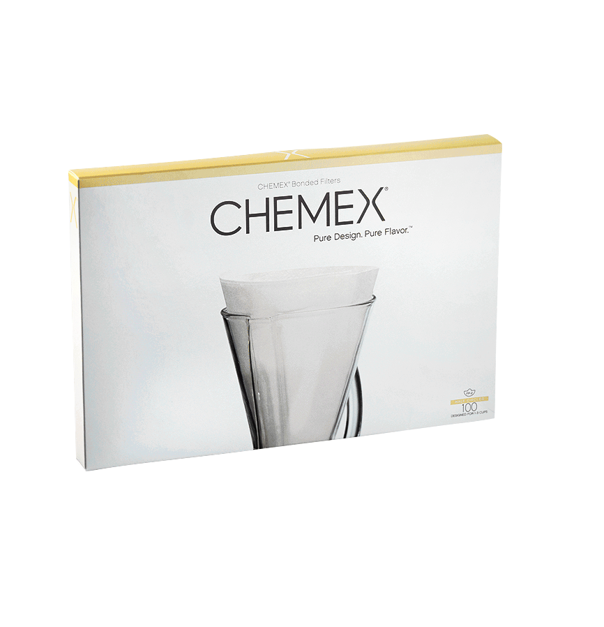 Filtros de papel media luna 100 unid - Chemex
