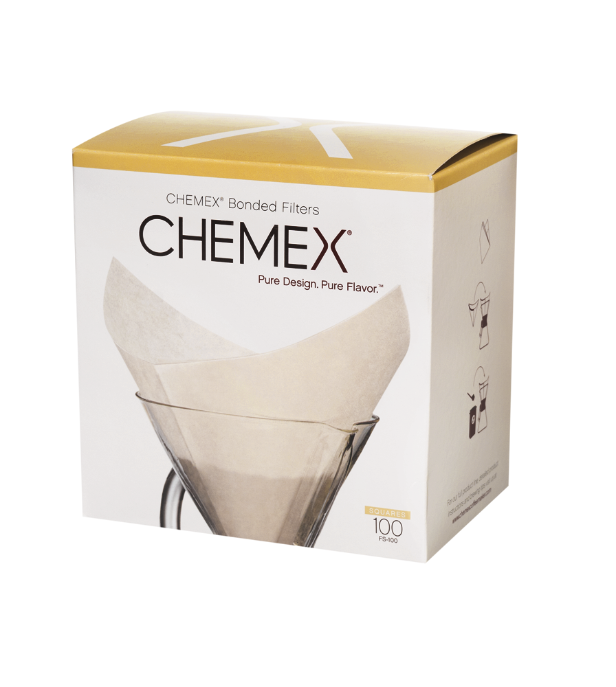 Filtros de papel cuadrados 100 unid - Chemex