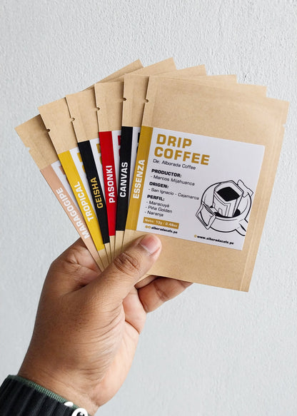 Drip Coffee Mix - Café filtrante por unidad Alborada Coffee