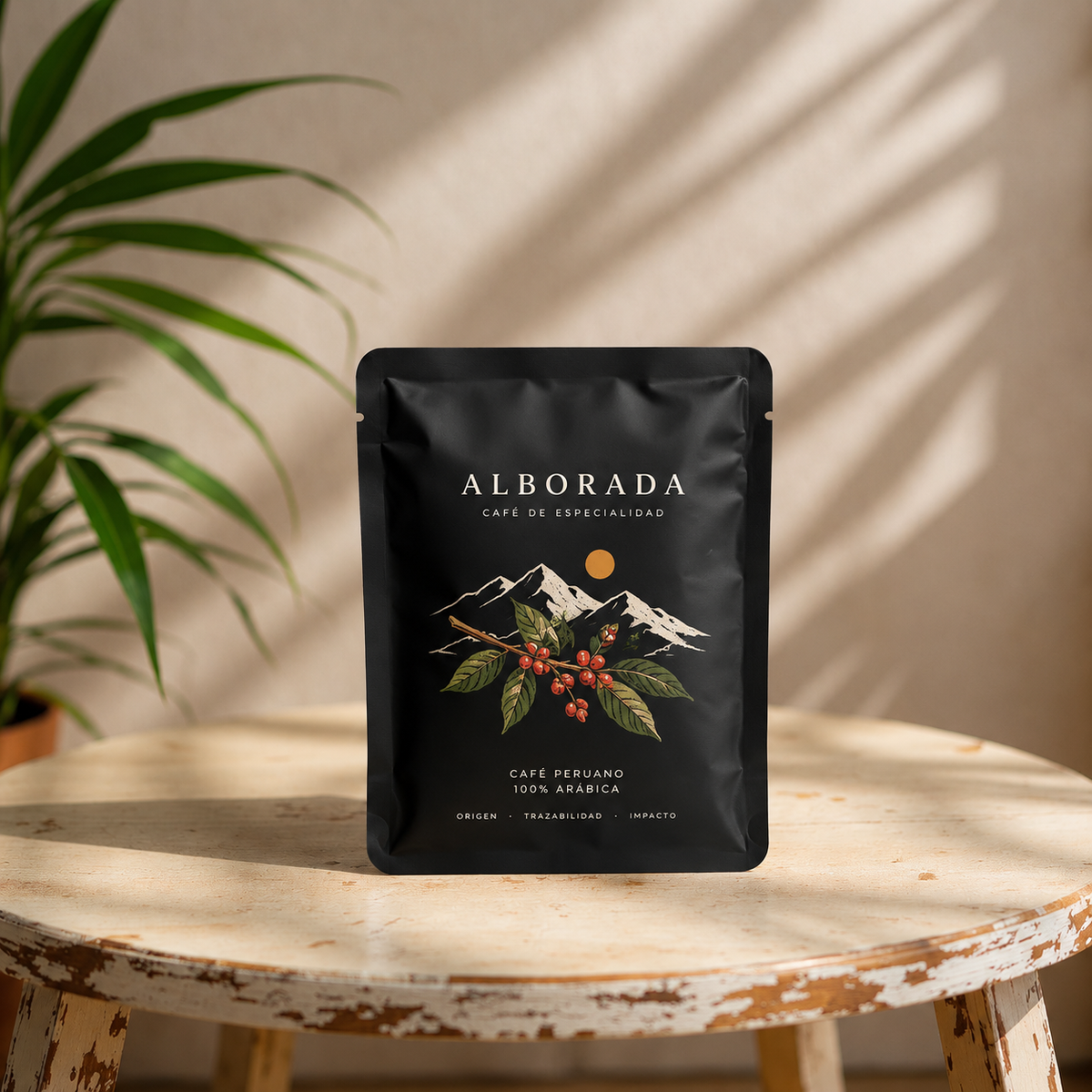 Sobre mate para filtros de café negro Alborada Coffee