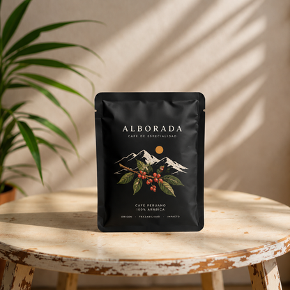 Sobre mate para filtros de café negro Alborada Coffee