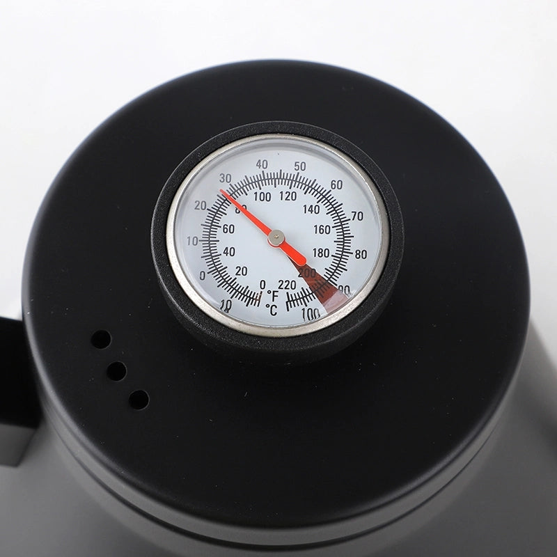 Tetera cuello de ganzo con termómetro