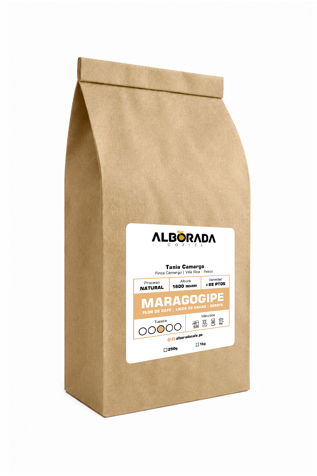 Maragogipe Deluxe - Café de especialidad 1kg Alborada Coffee