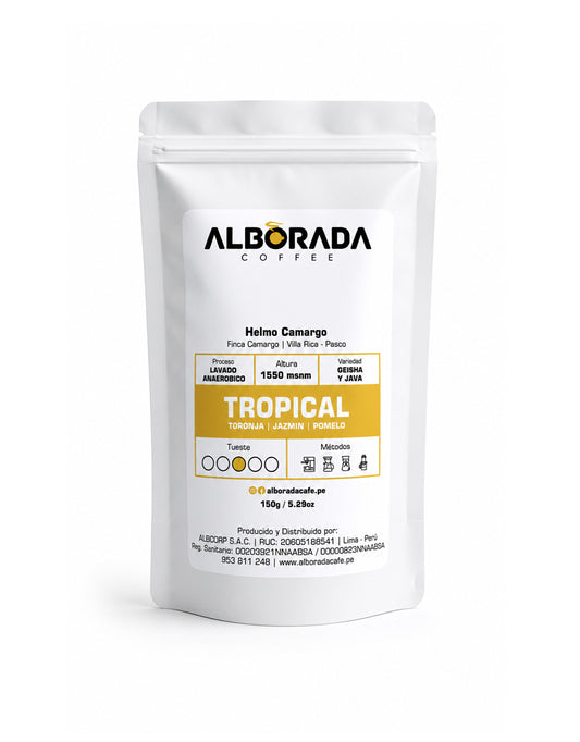 Tropical Deluxe - Café de especialidad 150g Alborada Coffee